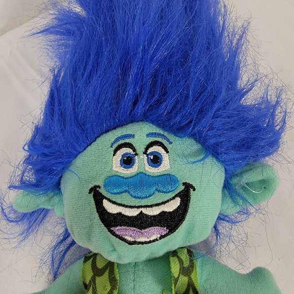Dreamworks Trolls Branch Blue 12 Inch Plush Stuffed Animal Toy - Picture 4 of 7